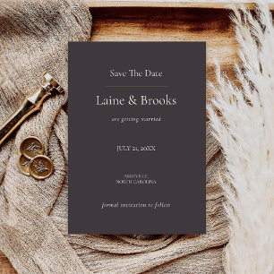 Moody Minimal Save the Date