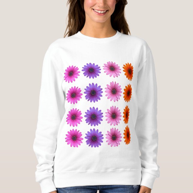 Moody Modern Winter Botanical Christmas Purple   Sweatshirt (Front)