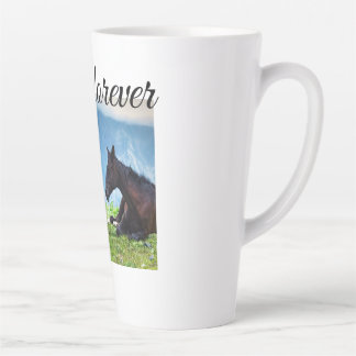 Moody Mountain Horses: A Fine Art Travel  Latte Mug