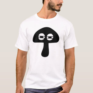 Moody Mushroom Face Silhouette Not Funny T-Shirt