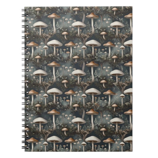 Moody Mushroom Forest Notebook (Front)