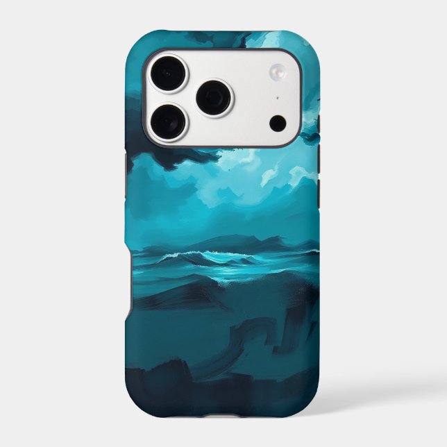 Moody Ocean Waves Under Stormy Sky – Abstract Seas (Back)