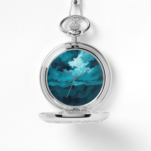 Moody Ocean Waves Under Stormy Sky – Abstract Seas Watch (Front)