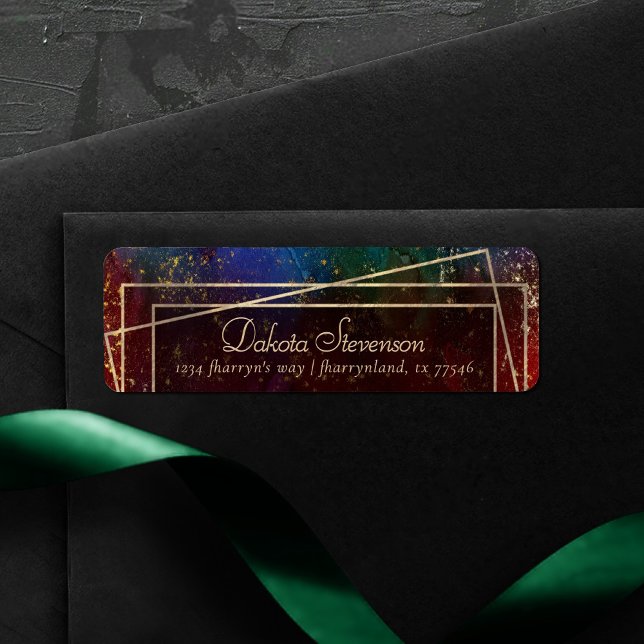 Moody Ombre | Dark Jewel Tone  Gold Frame Address (Creator Uploaded)