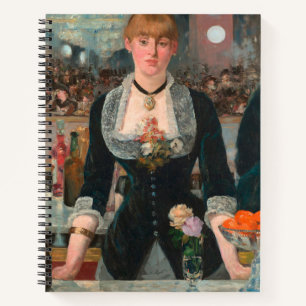Moody Parisian Bar Manet A Bar at the Folies-Bergè Notebook