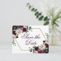 Moody Passion | Dramatic Purple Wine Save the Date