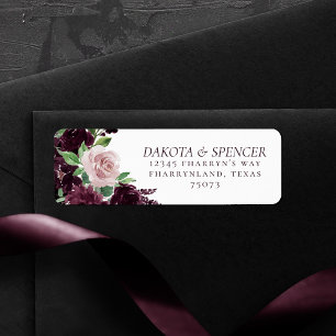 Moody Passions Dramatic Purple Wine Rose Address