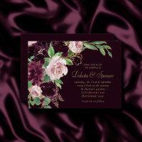 Moody Passions | Dramatic Purple Wine Rose Bouquet