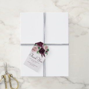 Moody Passions   Dramatic Purple Wine Thank You Gift Tags