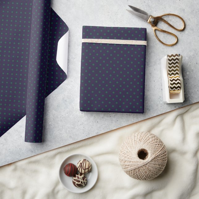 Moody Polka Dots (Small) Wrapping Paper (Crafts)