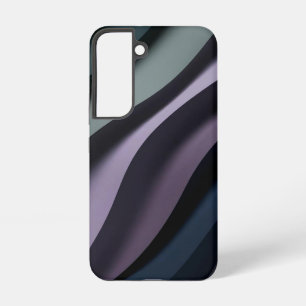 Moody Purple and Black Minimalist Design Samsung Galaxy Case