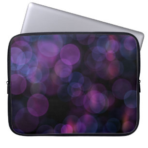 Moody Purple Pink Bokeh Abstract Laptop Sleeve