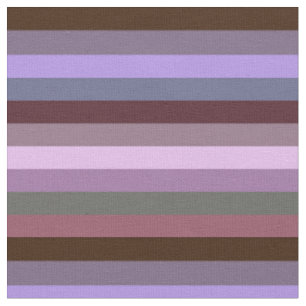 Moody Romantic Mauve & Brown Stripe Pattern Fabric