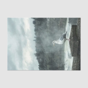 Moody Seagull Decoupage Paper