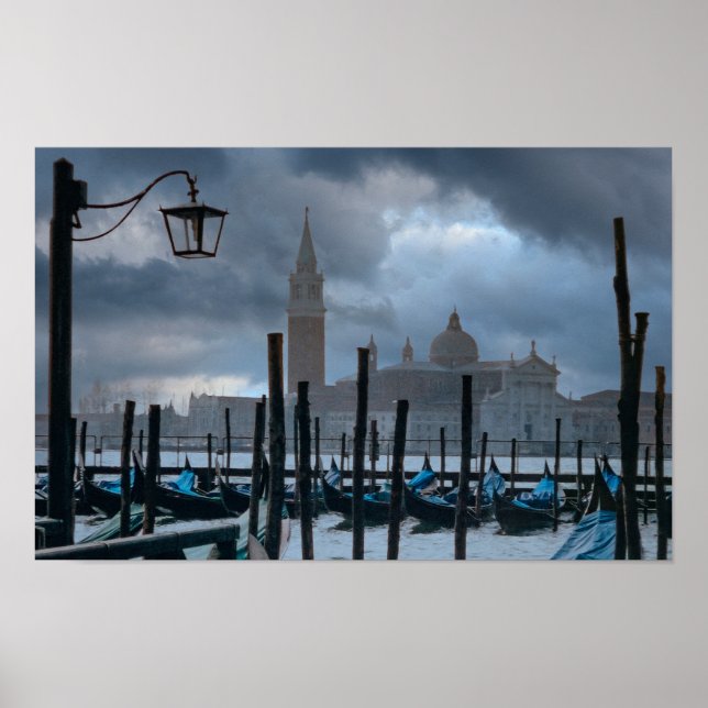 Moody Sky in Venice, Italy Poster (Front)