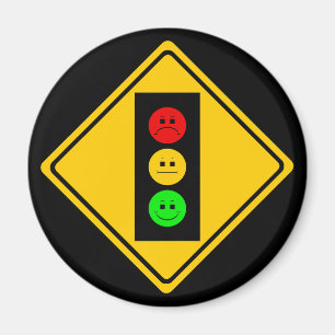 Moody Stoplight Ahead Magnet