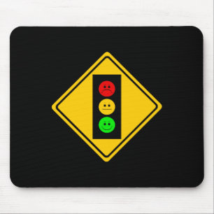 Moody Stoplight Ahead Mouse Pad