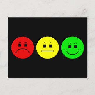 Moody Stoplight Trio Postcard