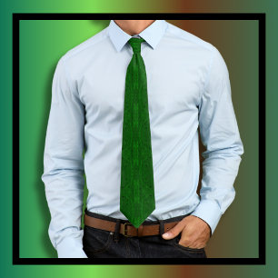 Moody Swirl Pattern Green  Tie