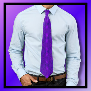 Moody Swirl Pattern Purple Tie