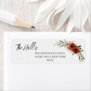 Moody Terracotta Floral Boho Wedding 