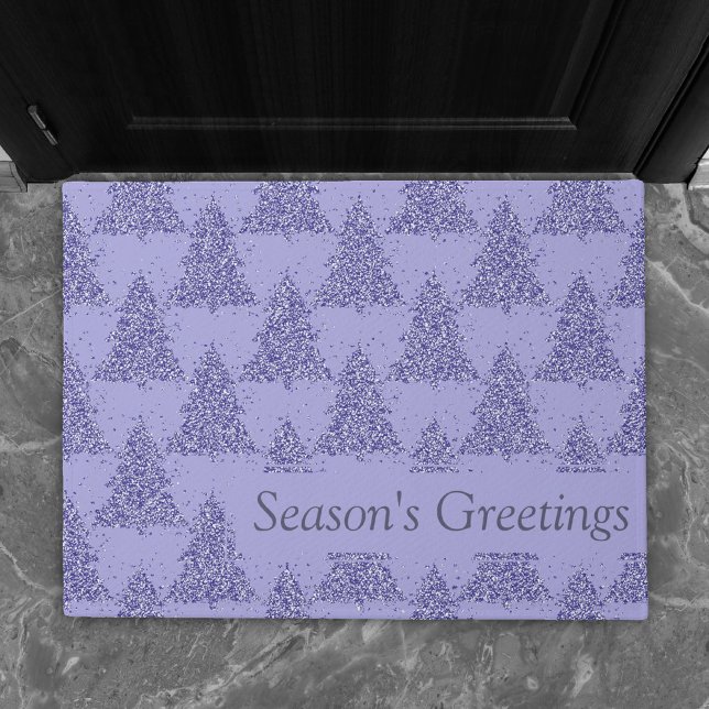 Moody Tree Pattern | Deep Plum Purple Custom Doormat (Creator Uploaded)