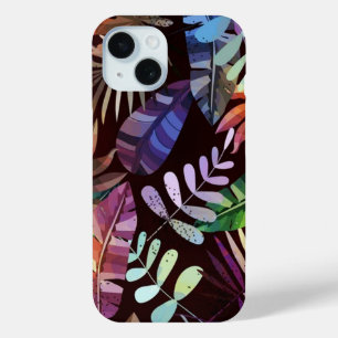 Moody Tropical Foliage Pattern Phone Case 