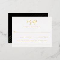 Moody Tropics Wedding RSVP