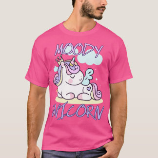 Moody unicorn Cute little unicorn resting that you T-Shirt