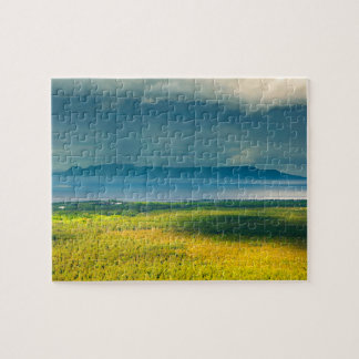 Moody View of Lake Superior Sleeping Giant Jigsaw Puzzle