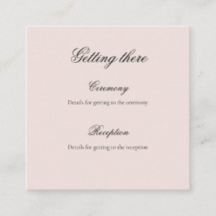 Moody Vintage Floral Wedding Details Information Enclosure Card