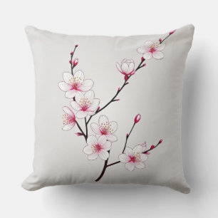Moody Violet Floral Art – Dark Romantic Botanical Cushion
