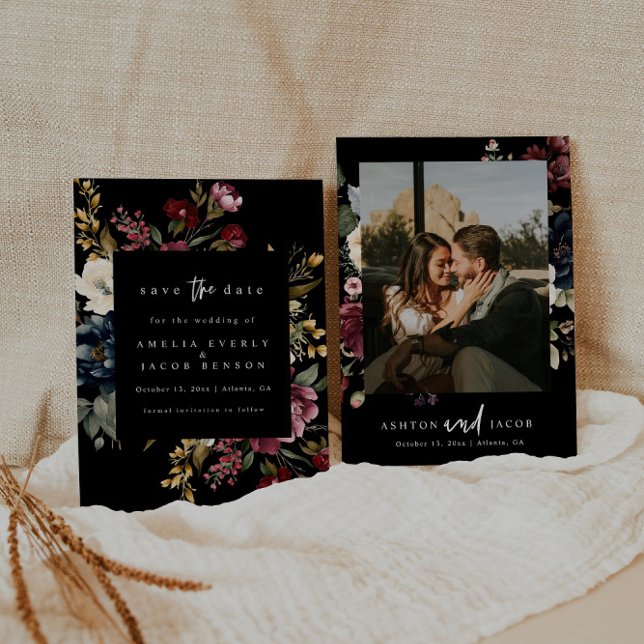 Moody Wedding Save The Date Stationery Invitation (Creator Uploaded)