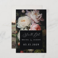 Moody White Peony Blush Rose