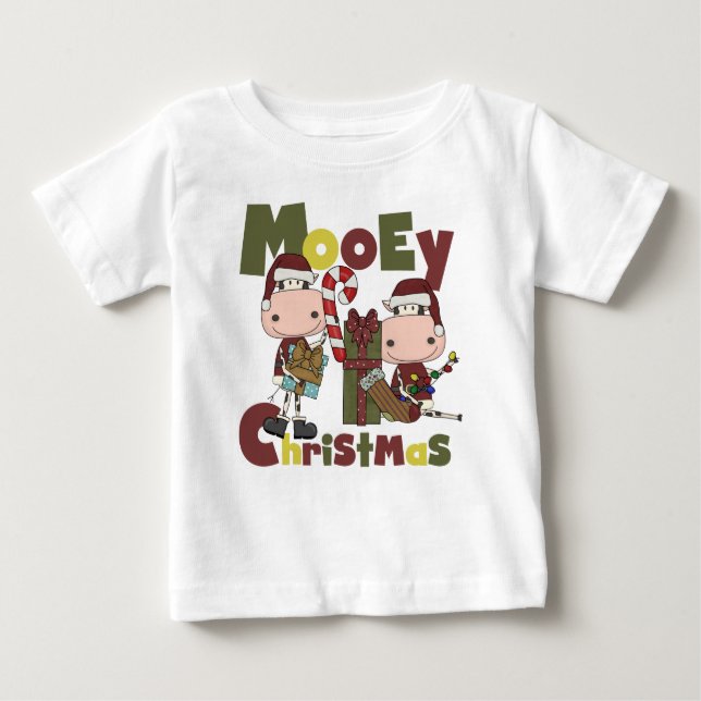 Mooey Christmas Baby T-Shirt (Front)