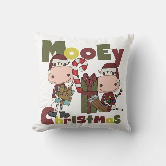 Mooey Christmas Cushion (Front)