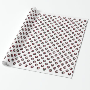 Mooey Christmas Happy Moo Year Santa Hat Cow Wrapping Paper