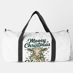 Mooey Christmas Heifers Funny Cow Christmas Design Duffle Bag