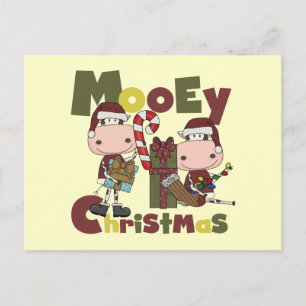 Mooey Christmas Holiday Postcard