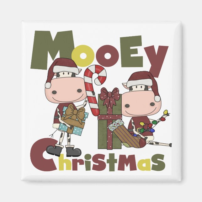 Mooey Christmas Magnet (Front)