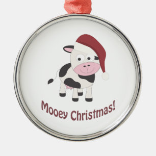 Mooey Christmas! Metal Tree Decoration