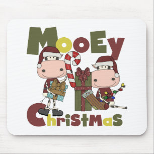 Mooey Christmas Mouse Pad