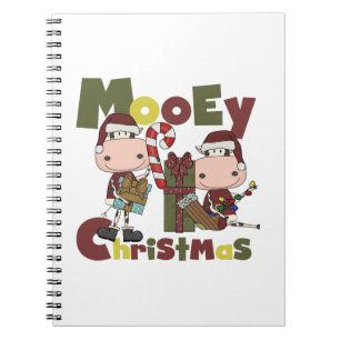 Mooey Christmas Spiral Notebook