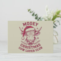 Mooey Christmas Western Cow Lover Club Xmas Season