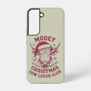 Mooey Christmas Western Cow Lover Club Xmas Season Samsung Galaxy Case