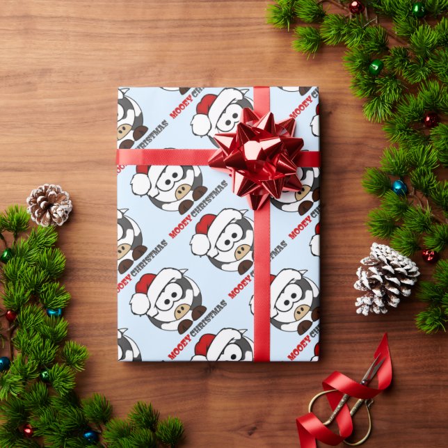 Mooey Christmas Wrapping Paper (Holiday Gift)