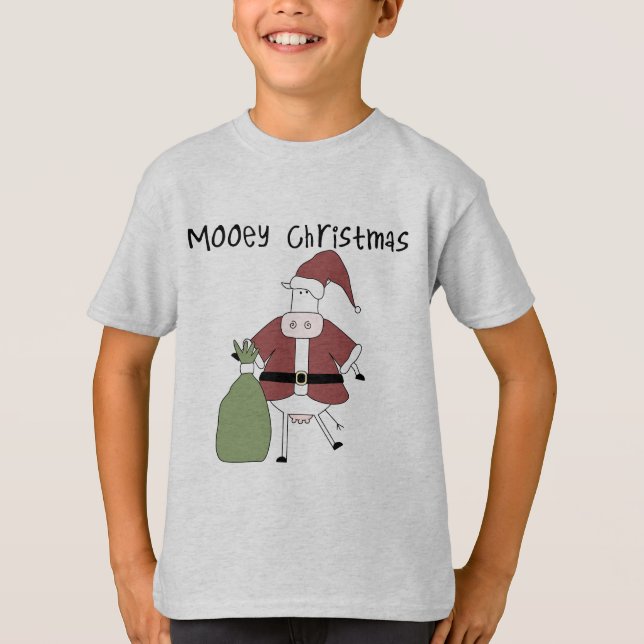 Mooey Cow  Christmas Tshirts and Gifts (Front)