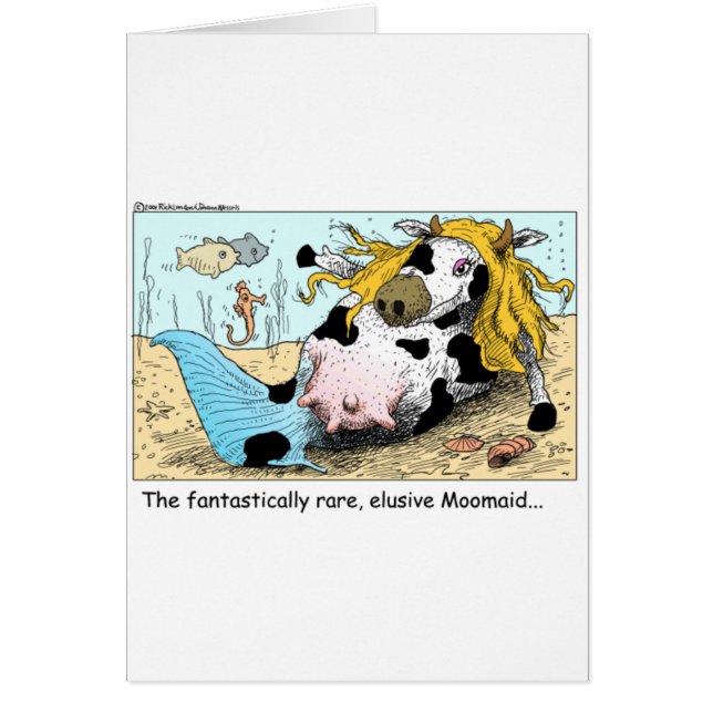 Moomaid Funny Cow Cartoon Gifts Tees Collectibles (Front)