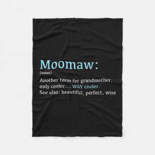 Moomaw_ Funny Definition Noun - Another Term  Fleece Blanket