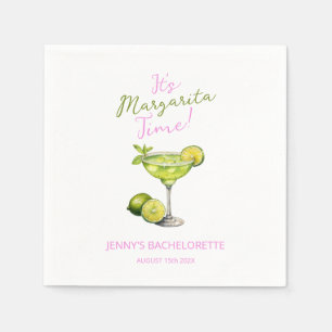 MooMoos & Margaritas Bachelorette Welcome Sign Napkin